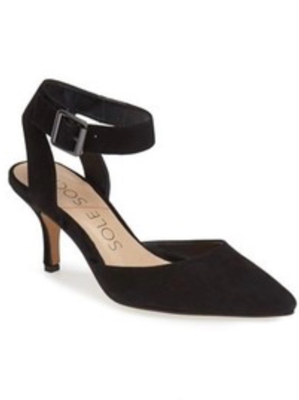 Sole Society Black Suede Olyvia Heels
